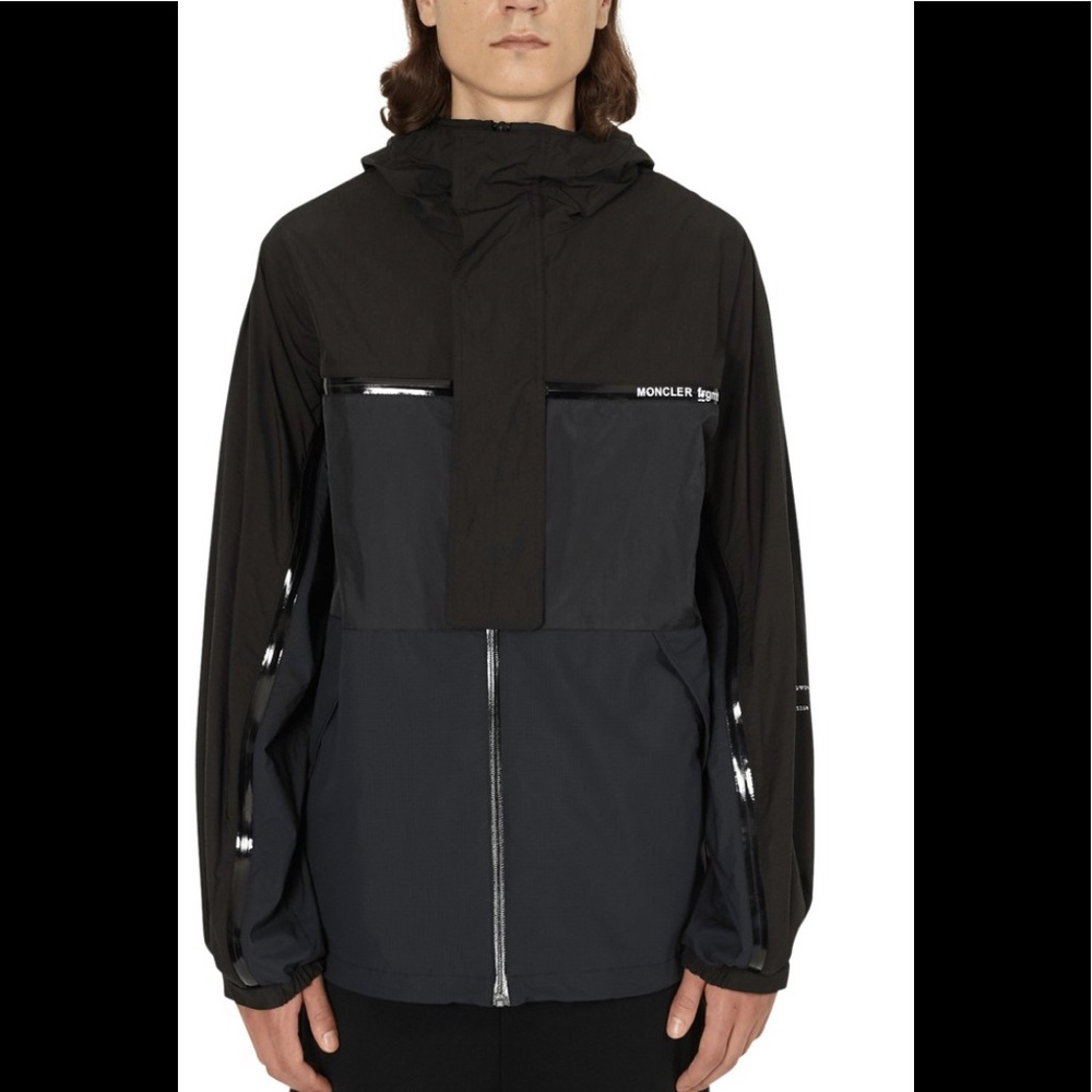 Moncler Genius 7 Moncler Fragment Hiroshi Fujiwara Warren Jacket Black Sz 2